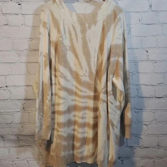Wonderly Women's Long Sleeve Cable Knit Sweater Tan Twist 3X - Picture 7 of 7